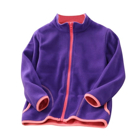 

Rovga Toddler Boys Girls Long Sleeve Winter Solid Zipper Coat Jacket Thicken Warm Outwear Home Decor