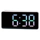 thumbnail image 5 of Reloj despertador digital LED Moyic Indicador de temperatura estilo simple Concha blanca/colorida 2Conjunto, 5 of 6