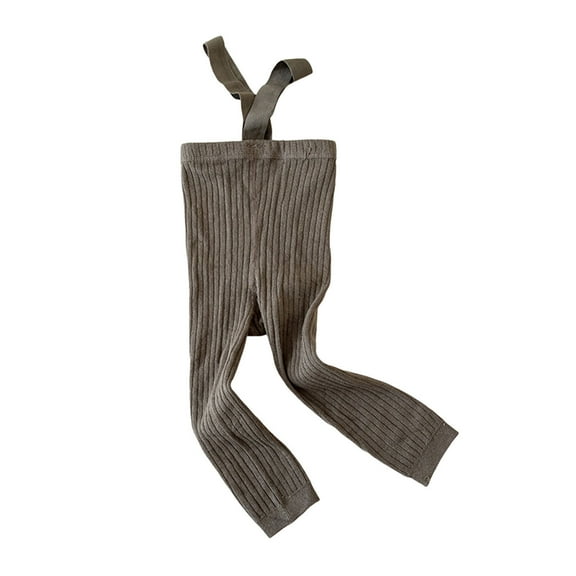 Gyexs Leggings for Toddler Girls Size 0-1 Kids Fall Winter Clothes Sportswear Solid Color Everyday Wear (Grey, 0-1 Years)