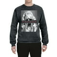 thumbnail image 2 of Wild Bobby, Marilyn Savage Bandana, Streetwear, Unisex Crewneck Graphic Sweatshirt, Heather Black, 3X-Large, 2 of 4