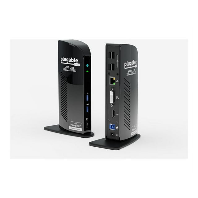 Plugable UD-3900 - Docking station - USB 3.0 - DVI, HDMI - 1GbE