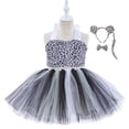 thumbnail image 1 of Bebé niñas Halloween Zoo Animal Cosplay disfraz alce Tigre vaca leopardo tutú vestido niños cumpleaños fiesta graduación Navidad Show Vestido2-3T Gao Jinjia LED, 1 of 2