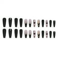 thumbnail image 5 of Fofosbeauty 24pcs Press on Nails, 2024 Fake Nails Long Coffin Tips Design,Love Spades Black, 5 of 9
