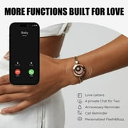 TOTWOO Touch Bracelets for Couples, Vibration & Light up for Love Couples | Long Distance Relationship Gifts for Girlfriend