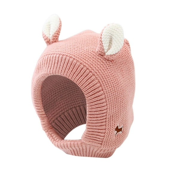 WUXIAN Child Baby Girls Boys Soft Warm Knit Hat Winter Hat With Earflap Scarf Hood Hat Relaxed Fit Streetwear