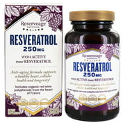 Reserveage Nutrition - Resveratrol 250 mg. - 120 Vegetarian Capsules