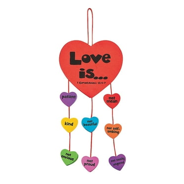 Faith "Love Is" Mobile 12 - Craft Kits - 12 Pieces