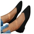 thumbnail image 5 of Mostsola Flats for Women Pointed Toe Knit Ballet Shoes Comfortable Slip on Dressy Flat Shoes, 5 of 8