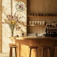thumbnail image 6 of 12 Inch Wall Clock Retro Flowers Wall Clock Battery Operated Non Ticking Silent Flowers Decorative Kitchen Clock for Living Room Bedroom Home Office Decor colorful, 6 of 9