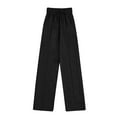 thumbnail image 5 of Akiihool Sweat Pants Women Straight Leg Drawstring Baggy Lounge Pants High Waisted with Pockets Funny Sweatpants for Women (Black,M), 5 of 5