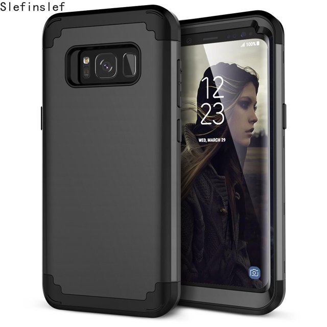 Fundas de teléfono para Samsung Galaxy S8, S9, S10 Plus, S10E, Note 8, Note 9, armadura híbrida a prueba de golpes, funda de goma resistente, cubierta de cuerpo completo QYM unisex