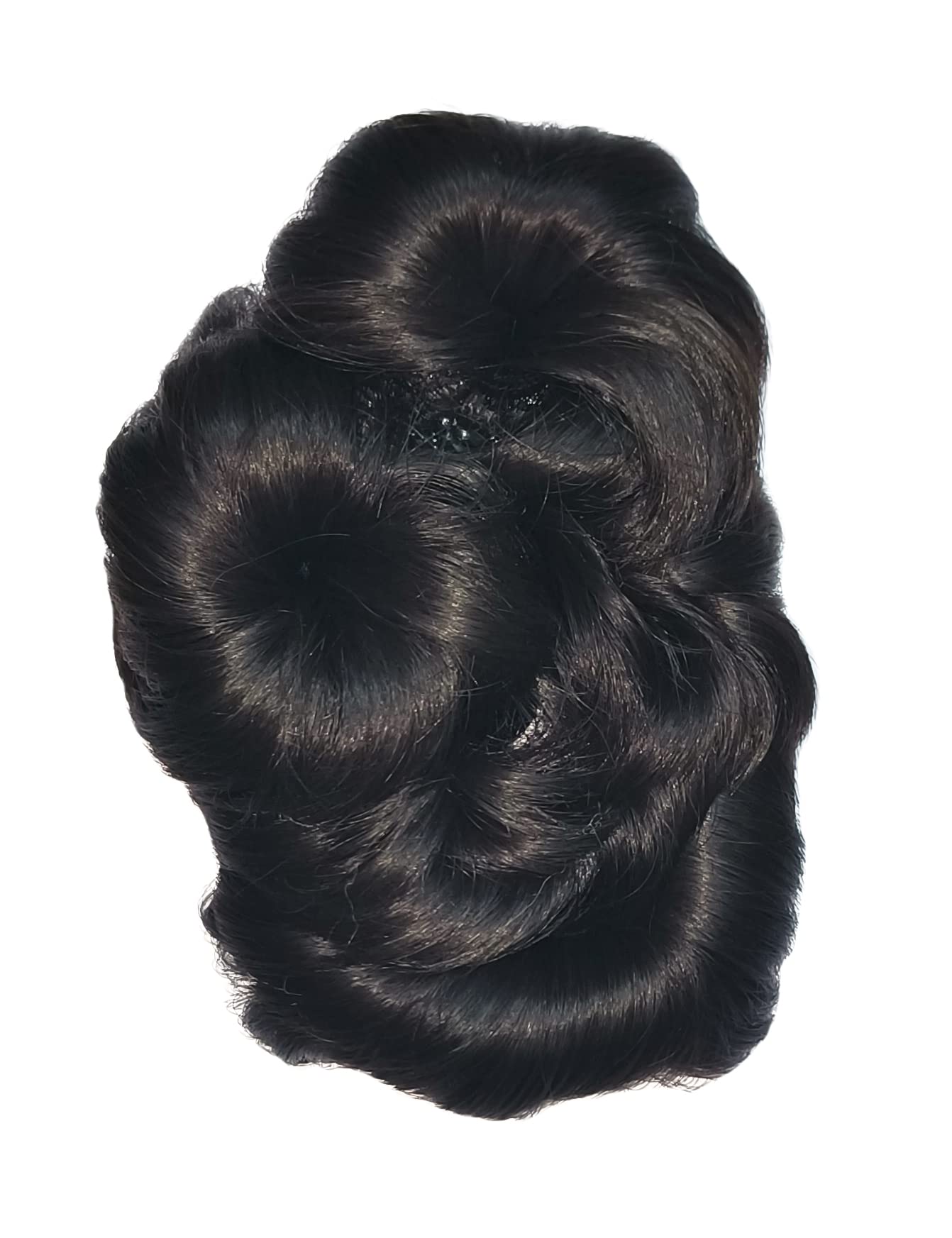 La Belleza Synthetic Natural Black Hair Extension Clip Juda Hair Bun