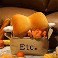 thumbnail image 2 of Meat Bone Pillow Funny Nap Pillow Simulation Big Chicken Leg Toy, 2 of 4