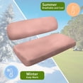 thumbnail image 5 of Uorisanigo Pale Pink Golf Cart Seat Cushion Club Car Anti-Hot Golf Cart Seat Covers Scratch-Resistant Seats Cushion and Backrest Pad for Most 2 Passenger Club Car, 5 of 7