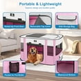 thumbnail image 3 of Playpen X-ZONE PET Dog portátil, plegable para interiores y exteriores, rosa, 3 of 6