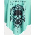 thumbnail image 4 of Traje de Tankini de Talla Extra con Estampado de Calado de Volantes Rosegal Camisetas sin mangas de talla grande, 4 of 5