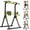 Black-Yellow, variant on Fahuac Power Tower Pull Up Bar Station, 10-Level Adjustable Height Dip Station, Heavy-duty Frame Structure,Multi-Functional Home Gym Strength Training Equipment