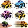 thumbnail image 3 of 16 Pack Die-cast Mini Monster Truck for Boys and Girls,Pull Back Alloy Trucks Toy,Mini Pull Back Cars,Die-cast Race Cars for Kids Party Favors, 3 of 7