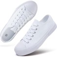 thumbnail image 3 of bubbie Zapatos de lona para mujer, zapatillas de lona de moda para mujer, zapatos de tenis casuales, zapatos bajos para caminar, 3 of 5
