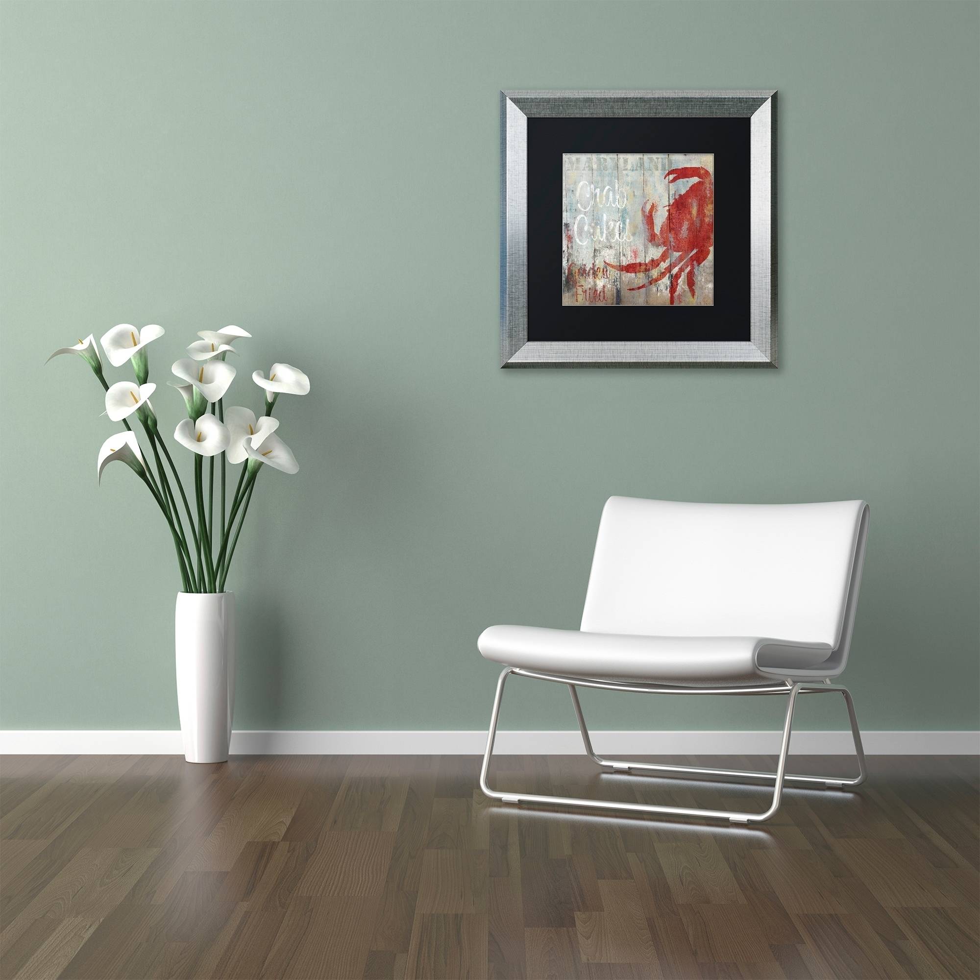 Trademark Fine Art "Restaurant Seafood II" Canvas Art by Color Bakery Black Matte, Silver Frame