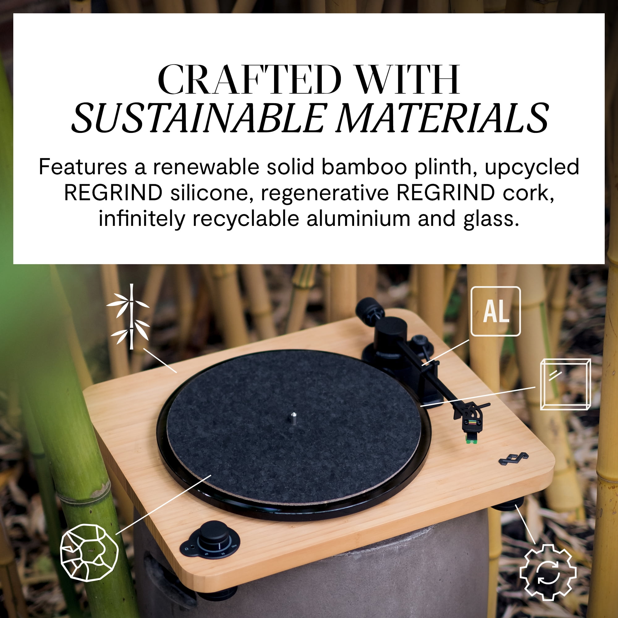 THE HOUSE OF MARLEY EM STIR IT UP WIREL… Stir It Up Wireless Turntable Record Player with Bluetooth