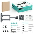 thumbnail image 7 of ONKRON TV Monitor Wall Mount - Monitor Mount for 10-35 Inch Screens up to 55 lbs - RV TV Mount 75x75 100x100 VESA Wall Mount - Fixed TV Wall Mount - Computer Monitor Wall Mount, Black TV Wall Mounts, 7 of 7