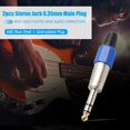 thumbnail image 1 of Conector macho Jack de 6,35mm Bsvklp con cabeza chapada en oro 2 uds, 1 of 9