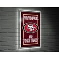 thumbnail image 2 of Evergreen San Francisco 49ers LED Lighted Sign Rust, 2 of 2