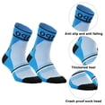 thumbnail image 3 of Chaussettes de Sport Cyclisme Colorées Anti-Odeur Cheville Course Athlétique, 3 of 5