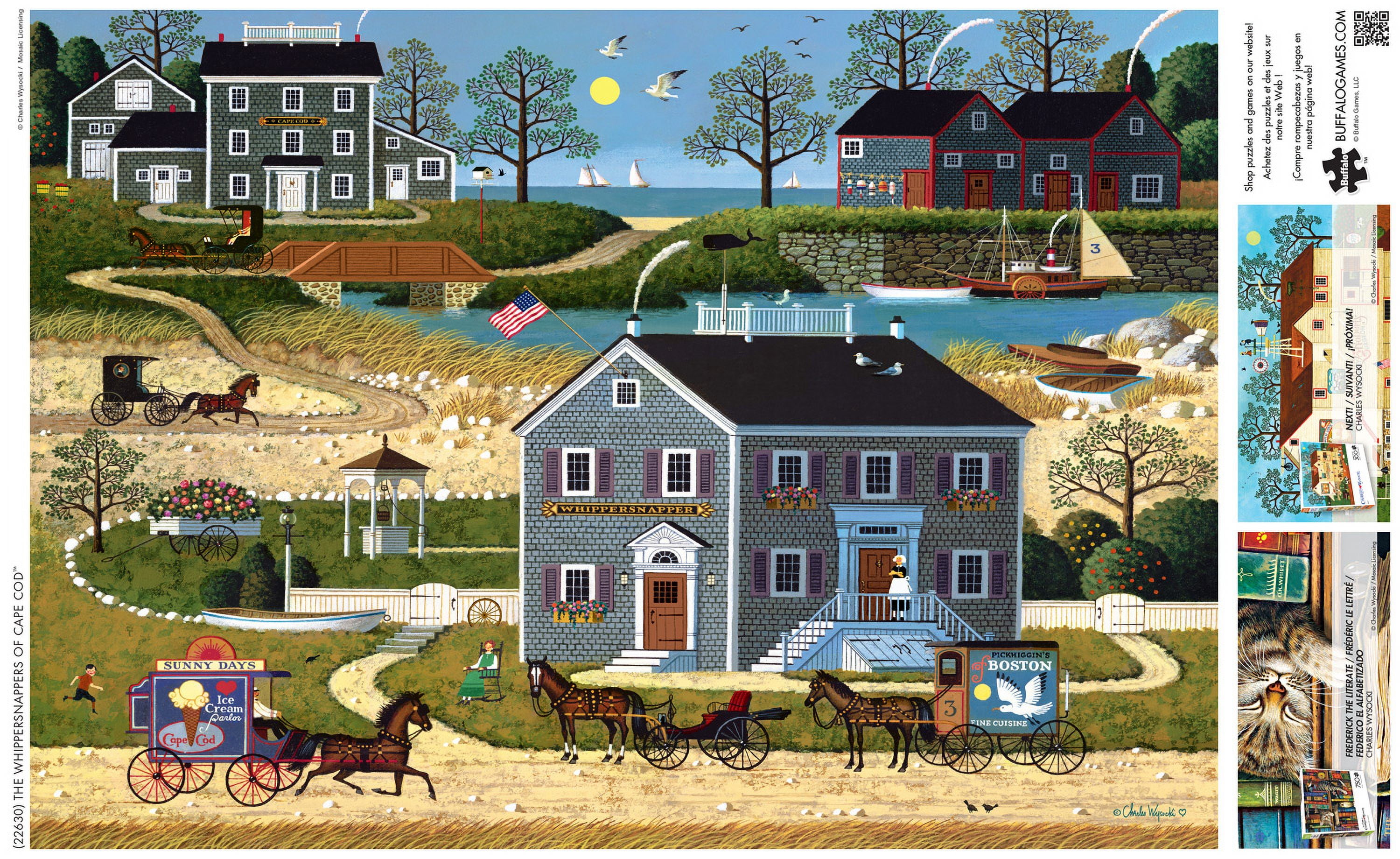 Buffalo Games The Whippersnappers of Cape Cod 300-Piece 21.25 x 15-Inch Interlocking Jigsaw Puzzle for Adults Ages 14+