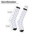 thumbnail image 2 of Daiia Sports Socks Cute Poodle Dog Printed Novelty Crew Socks for Men Women Knee High Socks Cotton Socks Soft & Breathable Support Unisex Socks, 2 of 9