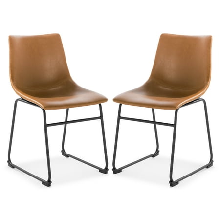 Poly and Bark Brinley Dining Chair in Tan (Set of (Best Spray Tan In La)