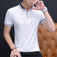 thumbnail image 1 of BROWON 2023, polo informal de verano para hombre, polo de manga corta con cuello vuelto, ajustado, polo de color vendido para hombre de talla grande Tan Jianjun unisex, 1 of 2