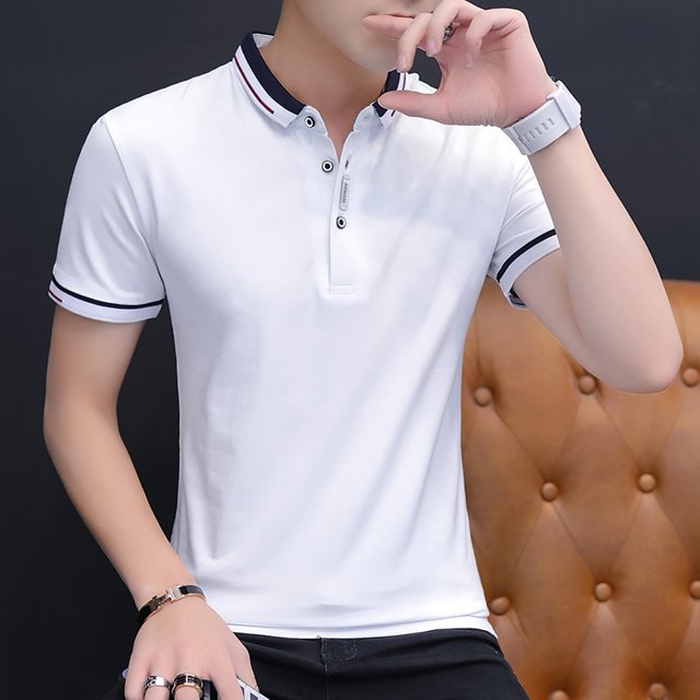 BROWON 2023, polo informal de verano para hombre, polo de manga corta con cuello vuelto, ajustado, polo de color vendido para hombre de talla grande Tan Jianjun unisex