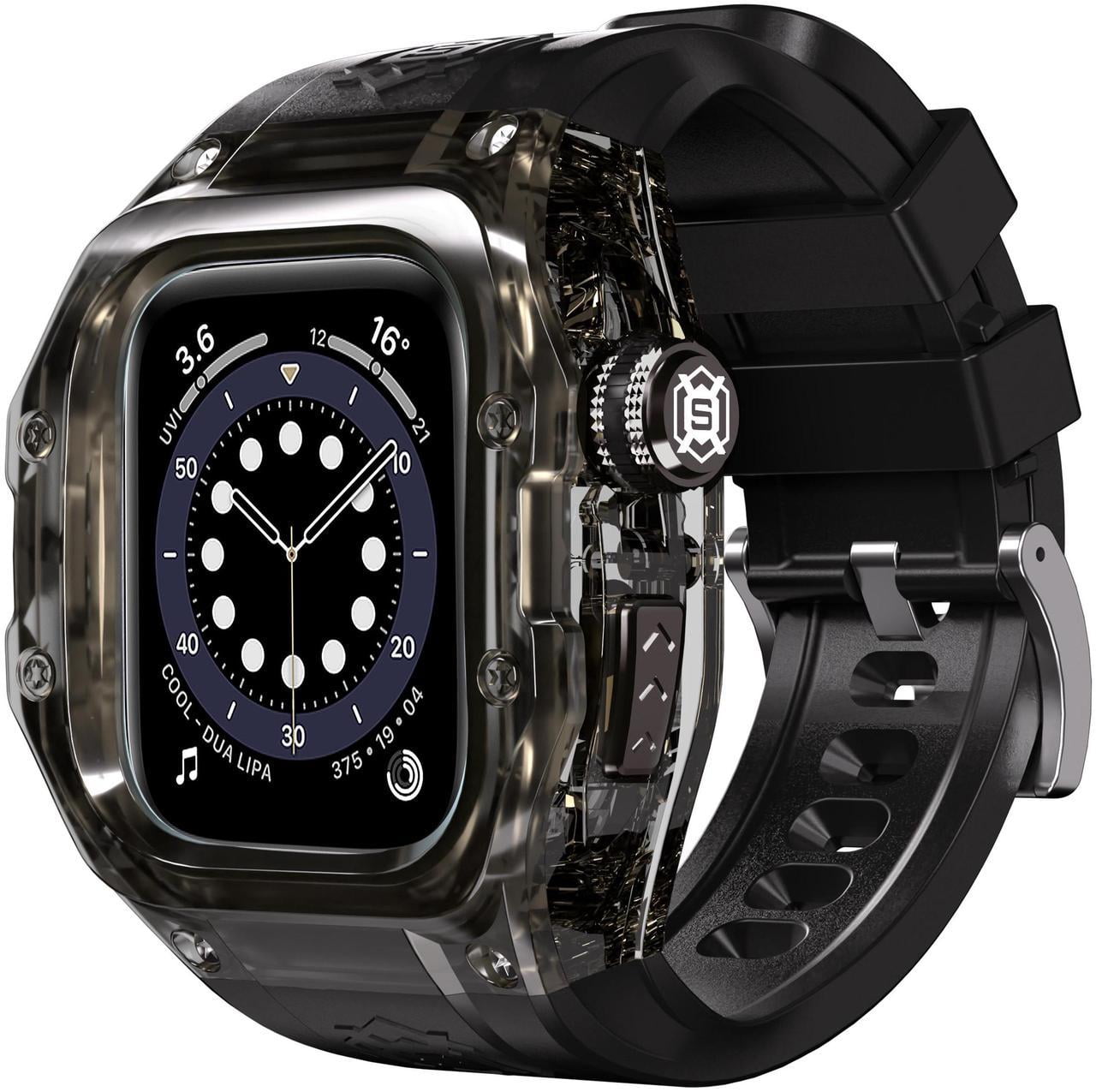 Waterproof Case for Apple Watch Series 10 42mm, Protective Rugged Case with Soft Silicone Band and Built-in Screen Protector for iWatch Series 10 42mm