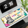 thumbnail image 3 of Welcome to American Shorthair Classroom Teacher Dog Mom Desk Mat Full Keyboard Mouse Pad Cat Lover Kitten Owner Gifts Large Mousepad - 02015, 3 of 5