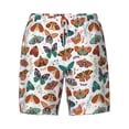 thumbnail image 4 of Lsque Mens Swim Trunks Colorful Butterfly Pattern - Bathing Suit Compression Liner - Beach Swim Shorts Swimwear - (S-3XL) - Stretch Quick Dry -Large, 4 of 9