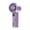 Purple, variant on Dtchnegua Transparent shell Portable Turbo Fan, 5-Speed USB Rechargeable Mini Fan for Students - Desktop Stand Included, 4000mAh,Black