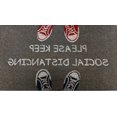 thumbnail image 3 of 18" X 30" Gray Coir Please Keep Social Distancing Outdoor Door Mat, 3 of 3