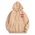 thumbnail image 4 of Wxolcjlv Womens Cherry Print Pullover Hoodies Oversized Drawstring Hooded Sweatshirts Fall Cute Tops, 4 of 7