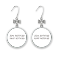 thumbnail image 1 of Boucles d'Oreilles Citation "Sow Nothing Reap Nothing" Clous Percés, 1 of 3