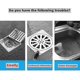 thumbnail image 3 of Silicone Drain Stoppers Anti-Odor, Sewer Deodorizer Cover 2 Pack, Waterproof Seal for Kitchen, Bath and Laundry, Effective and Reusable, 12*12cm, 3 of 4