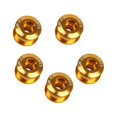 thumbnail image 2 of Wosthever 5 piezas de pernos de montaje de rueda de cadena de bicicleta, tornillos de bielas de aleación de aluminio de repuesto, piezas de Ciclismo Oro, 2 of 6