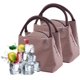 thumbnail image 1 of Bolsa de almuerzo aislada plegable de 2 piezas, bolsa aislada de picnic familiar, bolsa de comida aislada, bolsa de almuerzo reutilizable, bolsa aislada de picnic, bolsa de comida aislada, bolsa de almuerzo (marrón) Sincero Electrónica, 1 of 5