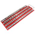 thumbnail image 1 of Heavy Duty Socket Tray Rack Organizer 1/2 1/4 3/8 Inch Garage Workshop Rail Tools Holder 80Pcs, 1 of 1