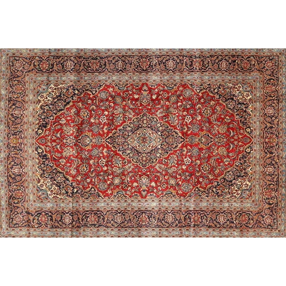 Ahgly Company Machine Washable Indoor Rectangle Traditional Saffron Red Area Rugs, 2' x 5'