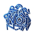 thumbnail image 4 of Parches bordados BLESIY letras y números Azul, 4 of 8