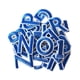 thumbnail image 4 of Parches bordados Strade Fareast Limited letras y números Azul, 4 of 8