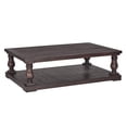 thumbnail image 4 of Weston Home Dunbar Pedestal Coffee Table with Lower Storage Shelf, 4 of 11