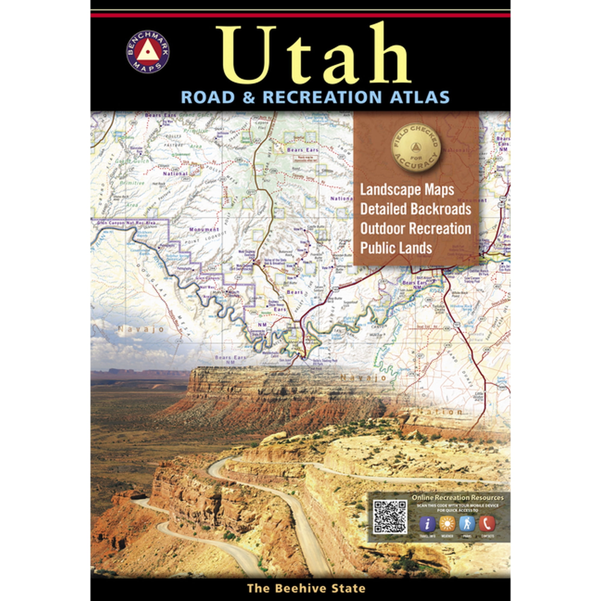 Benchmark Utah Road & Recreation Atlas, (Paperback)